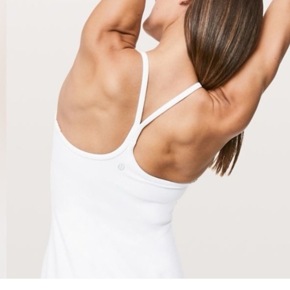Lululemon Power Y Tank Sz 4 White DISCONTINUED/RARE 17 - Picture 2 of 4